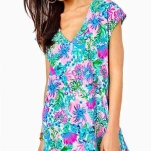 Lilly Pulitzer Talli Cover Up Mandevilla Baby Paradise Petals